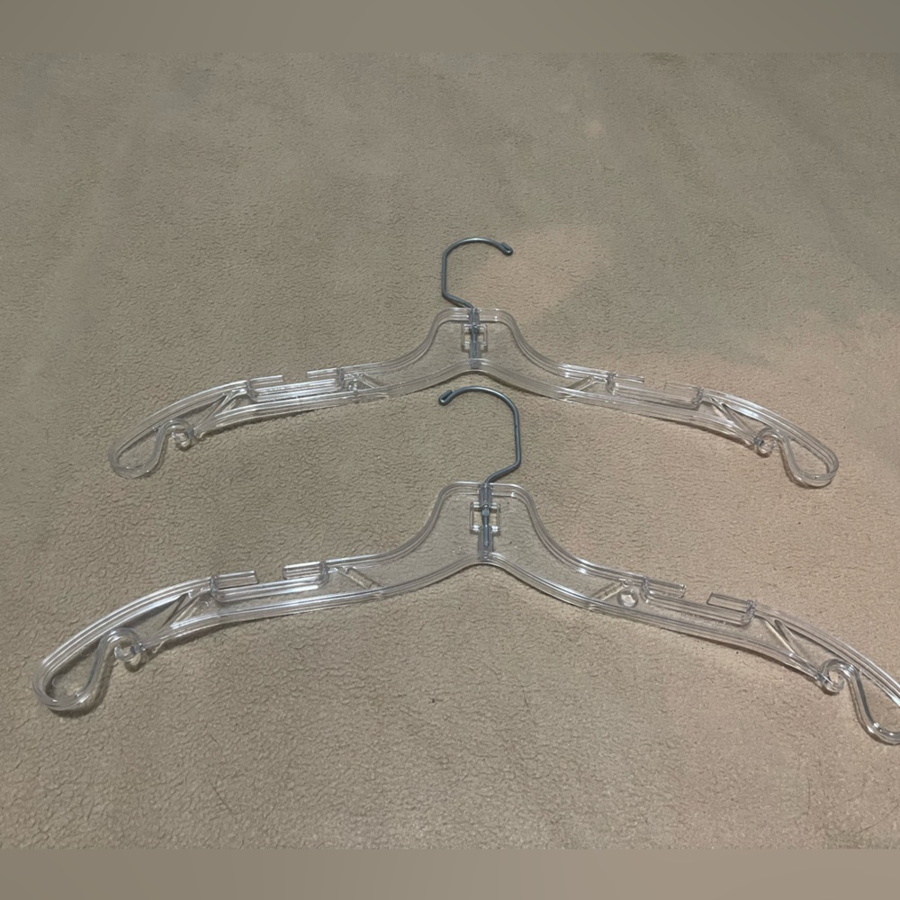 Clear Plastic Hangers Set (20 pack)